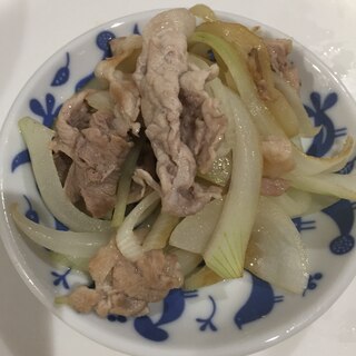 豚肉と玉ねぎの塩麹炒め